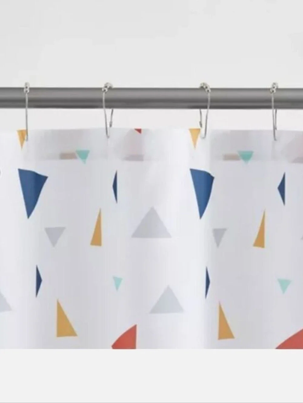 15pc Boho Triangle Shower Curtain Bundle Set Blue - Jade + Oake